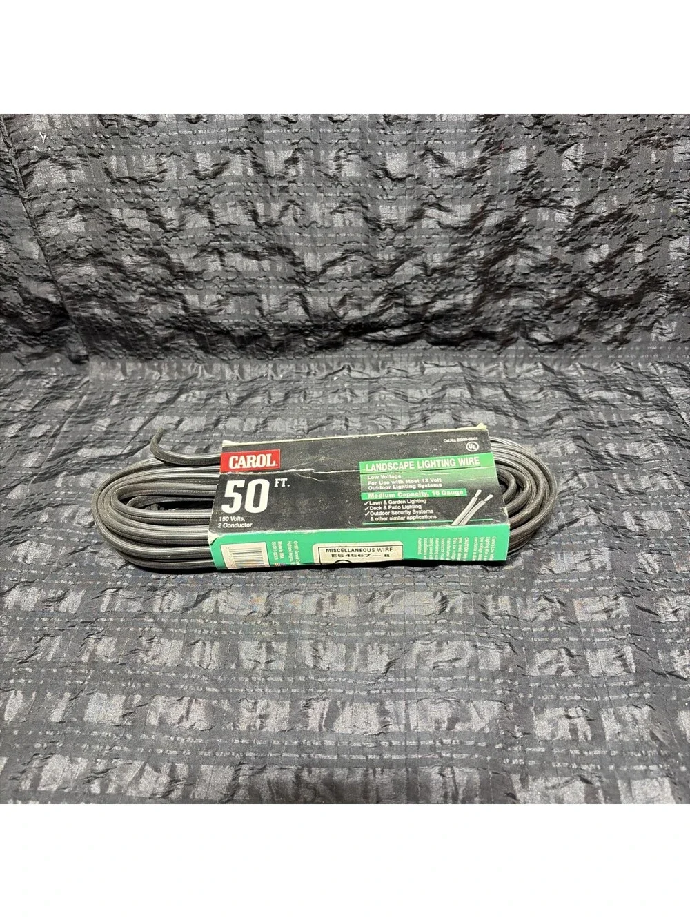 Carol Landscape Lighting Wire 50 Feet 150V 2 Conductor 14 Gauge Heavy Capacity